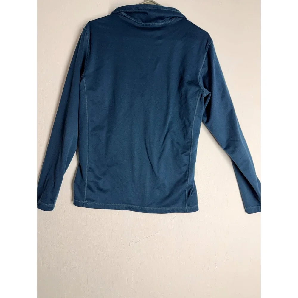 The North Face Mens Blue Quarter Zip Pullover Fleece Active Layer Small S